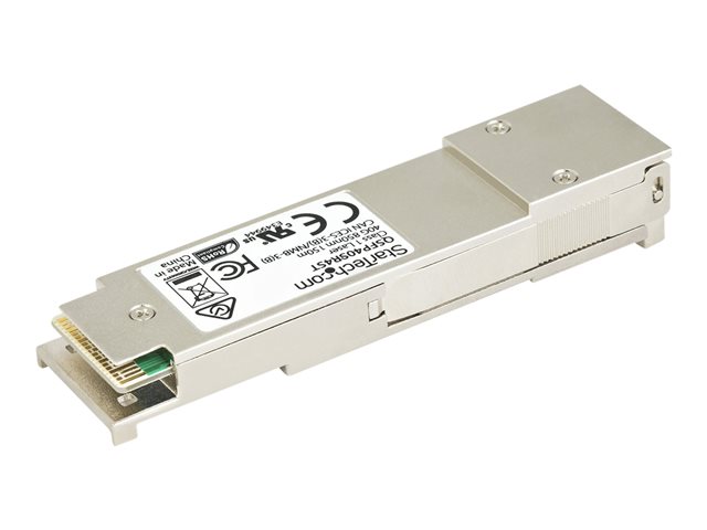 StarTech.com MSA Uncoded Compatible QSFP+ Module, 40GBASE-SR4, 40GbE Multi Mode (MMF) Fiber Optic Transceiver, 40GE Gigabit Ethernet QSFP+, MPO Connector, 100m, 850nm, DDM, 40 Gbps QSFP+ - Lifetime Warranty (QSFP40SR4ST) - QSFP+ transceiver module - 40GbE - 40GBASE-SR4 - MPO multi-mode - up to 150 m - 850 nm - for P/N: PEX40GQSFDPI, PEX40GQSFPI