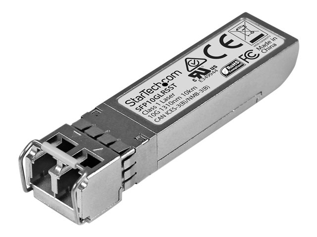 StarTech.com Cisco SFP-10G-LR-S Compatible SFP+ Module, 10GBASE-LR, 10GbE Single Mode (SMF) Fiber SMF Optic Transceiver, 10GbE SFP+ LC Connector, 10km, 1310nm, DDM, Cisco Firepower, ASR9000 - Lifetime Warranty (SFP10GLRSST) - SFP+ transceiver module (equivalent to: Cisco SFP-10G-LR-S) - 10GbE - 10GBase-LR - LC single-mode - up to 10 km - 1310 nm