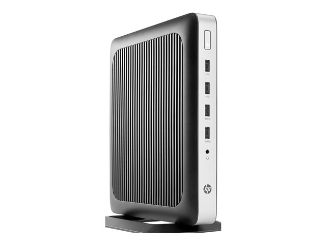HP t630 - Thin client - tower - 1 x GX-420GI 2 GHz - RAM 4 GB - flash 8 GB - Radeon R7E - GigE - HP Smart Zero Core - monitor: none