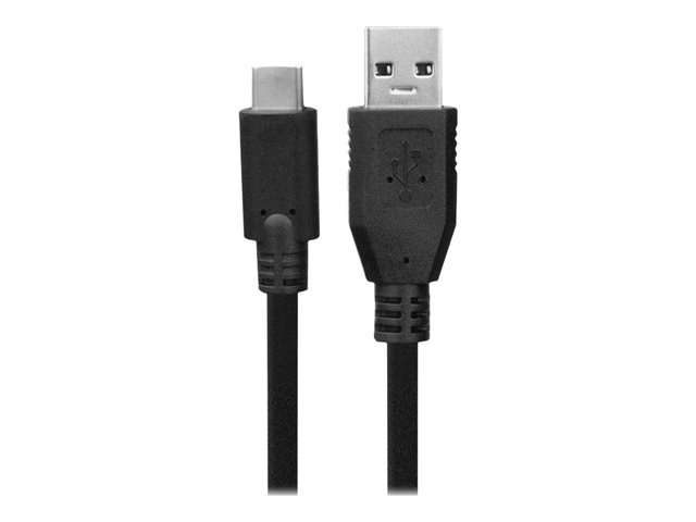 USB-kabel - USB type A (M) naar 24 pin USB-C (M) - USB 3.2 Gen 1 - 5 V - 3 A - 1 m - zwart