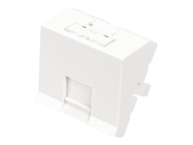 Face plate 45x45 mm 1-port angled for RA