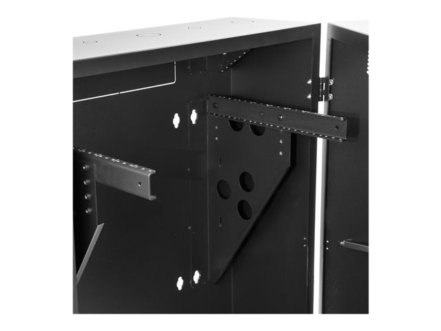 StarTech.com 8U 19\" Vertical Wall Mount Server Rack Cabinet, Low Profile (15\"), 30\" Deep Locking Network Enclosure with 2U for Switch Patch Panel Router Mounting IT/Data Cabinet Assembled - 19 Inch Wallmount Rack (RK830WALVS) - Rack enclosure cabinet - wall mountable - black - 8U