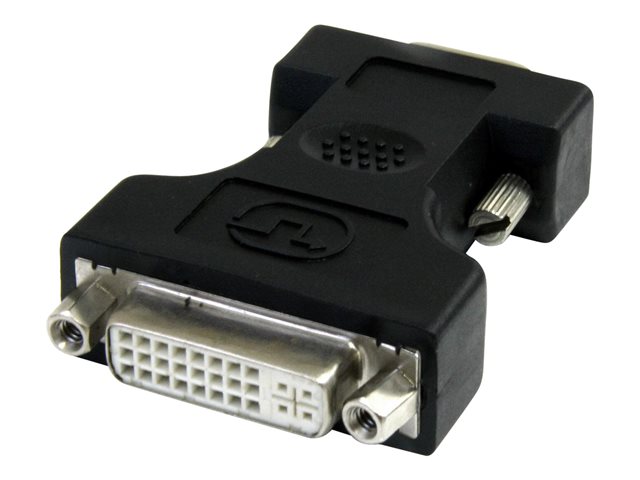 StarTech.com DVI to VGA Cable Adapter - Black - F/M (DVIVGAFMBK) - VGA adapter - DVI-I (F) to HD-15 (VGA) (M) - black - for P/N: BNDDKT30CAHV, USB31GEVG, USB3SMDOCKHV
