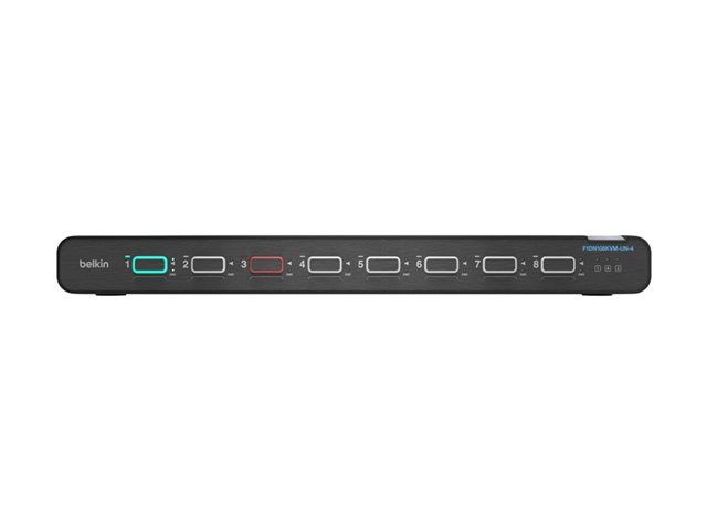 Belkin Universal Secure - 2nd Generation - KVM / audio switch - 8 x KVM / audio - 1 local user - desktop, rack-mountable - TAA Compliant