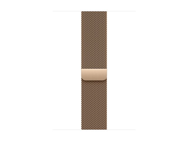 Apple Watch Series 11 GPS + Cellular 46mm Gold Titanium Case with Gold Milanese Loop - S/M