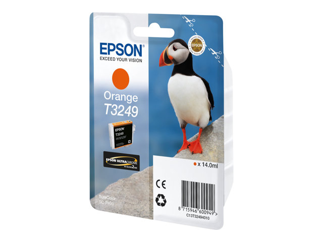 Epson T3249 - 14 ml - orange - original - ink cartridge - for SureColor P400, SC-P400