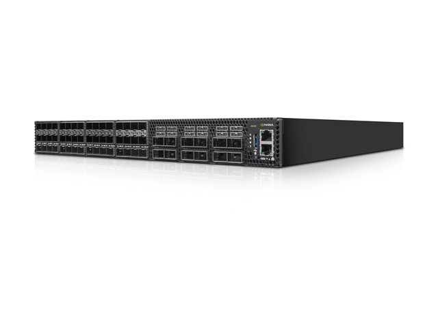 HPE 25GbE 48SFP28 12QSFP28 Power to Connector Airflow Switch SN3420M with NVIDIA Cumulus