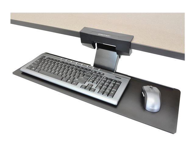 Ergotron Neo-Flex - Keyboard/mouse arm mount tray - under-desk mountable - black