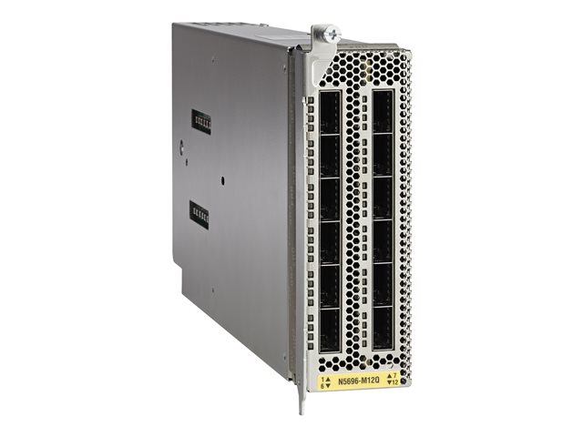Cisco Nexus LEM - Expansion module - 40Gb Ethernet / FCoE QSFP+ x 12 - refurbished - for Nexus 5696Q