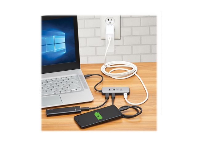 TrippLite Hub USB-C 4p 10Gbps 100W PD