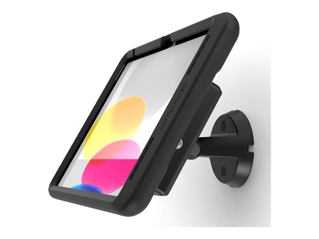 Compulocks iPad 10th-11th (A16) Gen PowerMove Bow Tilting Wall Mount Black - Mounting kit (wall mount) - for tablet - tilting - aluminium - screen size: 10.9\" - for Apple 10.9-inch iPad Air Wi-Fi, Wi-Fi + Cellular