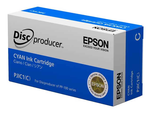 Epson Discproducer PJIC7(C) - Cyan - original - ink cartridge - for Discproducer PP-100, PP-100AP, PP-100II, PP-100IIBD, PP-100III, PP-100N, PP-100NII