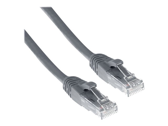 Grijze 2 meter U/UTP CAT6A patchkabel snagless met RJ45 connectoren - PolyBag