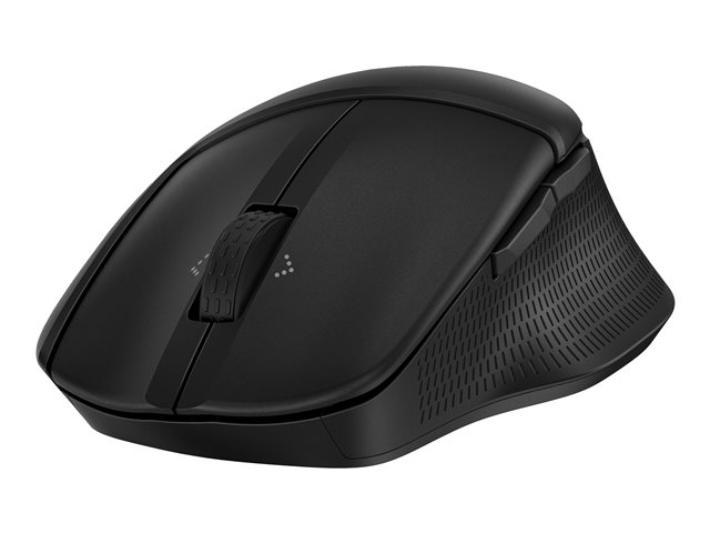 HP 480 - Mouse - ergonomic - comfort, full size - 7 buttons - wireless - Bluetooth 5.3 - USB wireless receiver - black
