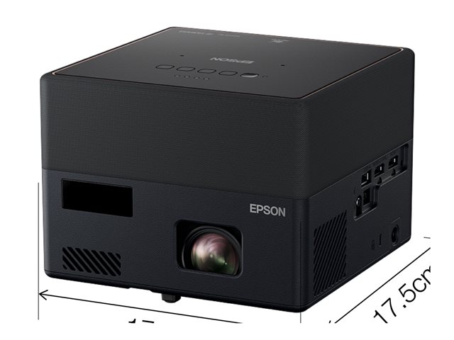 Epson EF-12 - 3LCD projector - portable - 1000 lumens (white) - 1000 lumens (colour) - Full HD (1920 x 1080) - 16:9 - black - Android TV