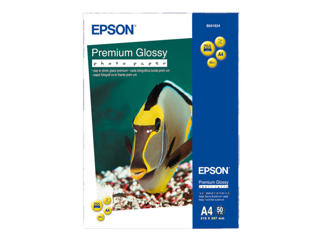 Epson Premium - Glossy - resin coated - A4 (210 x 297 mm) - 255 g/m² - 50 sheet(s) photo paper - for EcoTank ET-2650, 2750, 2751, 2756, 2850, 2851, 2856, 4750, 4850
