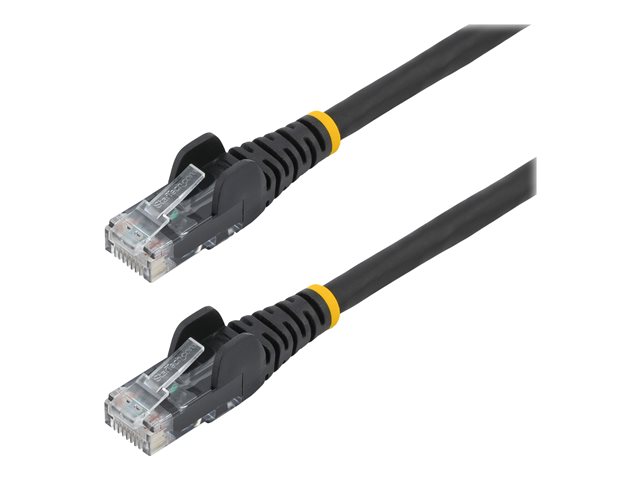 StarTech.com 3m LSZH CAT6 Ethernet Cable, 10 Gigabit Snagless RJ45 100W PoE Network Patch Cord with Strain Relief, CAT 6 10GbE UTP, Black, Individually Tested/ETL, Low Smoke Zero Halogen - Category 6 - 24AWG (N6LPATCH3MBK) - Patch cable - RJ-45 (M) t