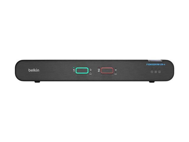 Belkin Universal Secure - 2nd Generation - KVM / audio switch - 2 x KVM / audio - 1 local user - desktop - TAA Compliant