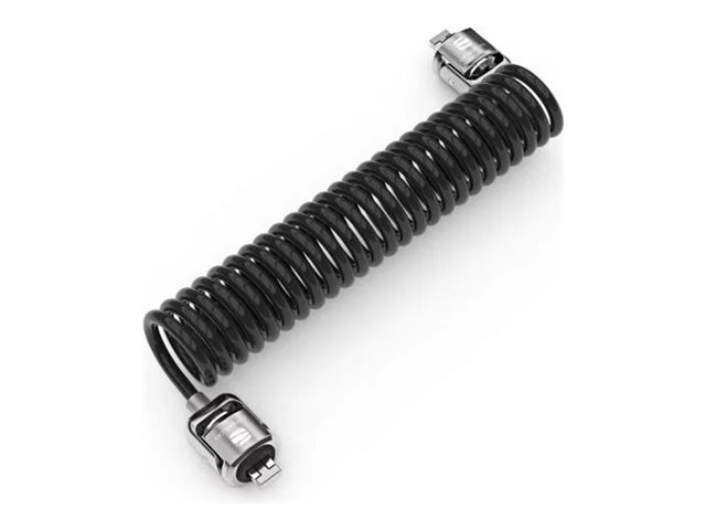 Compulocks Dual Head Coiled Keyed Cable Lock - Security cable lock