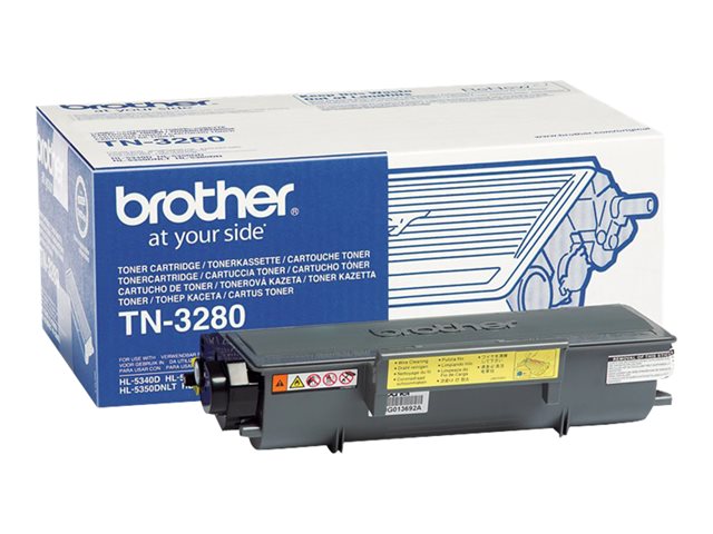 Brother TN3280 - Black - original - toner cartridge - for Brother DCP-8070, 8085, HL-5340, 5350, 5370, 5380, MFC-8370, 8380, 8880, 8890