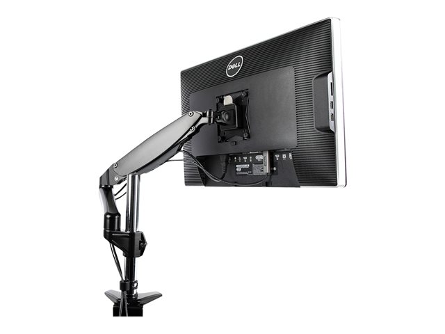 StarTech.com Desk Mount Monitor Arm for Single VESA Display up to 32\" or 49\" Ultrawide 8kg/17.6lb, Full Motion Articulating & Height Adjustable w/ Cable Management, C-Clamp, Grommet Mount - Single Monitor Arm - Mounting kit (arm assembly, VESA mount)