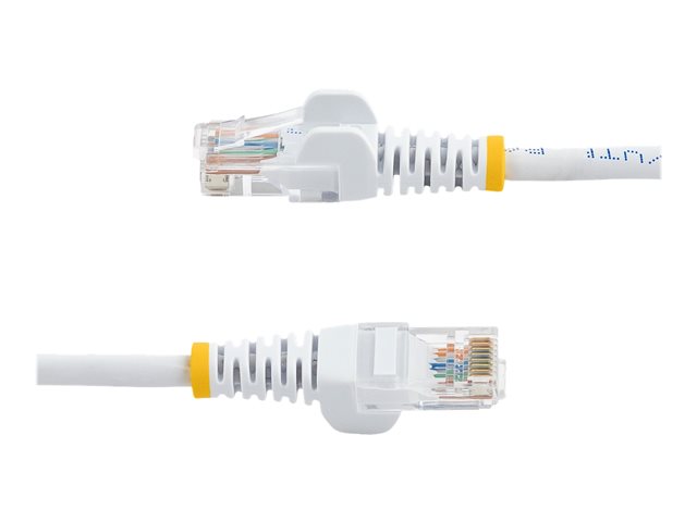 StarTech.com 1m White Cat5e / Cat 5 Snagless Patch Cable - Patch cable - RJ-45 (M) to RJ-45 (M) - 1 m - UTP - CAT 5e - riser, snagless - white