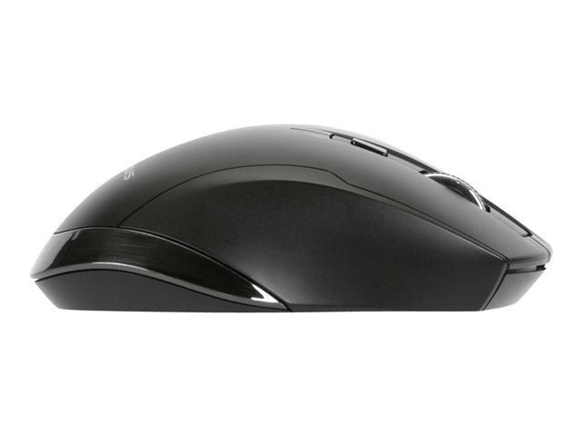 Targus - Mouse - ergonomic - antimicrobial - right-handed - 7 buttons - wireless - 2.4 GHz - USB wireless receiver - black
