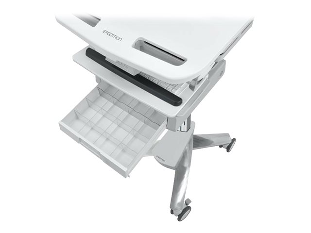 Ergotron StyleView SV43 - Cart - open architecture - for LCD display / PC equipment - with LCD arm, drawer (1x1) - medical - aluminium, zinc-plated steel, high-grade plastic - screen size: up to 24\"
