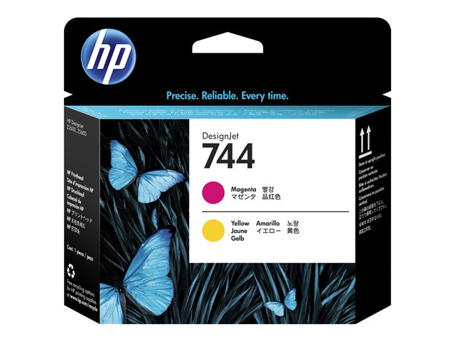HP 744 - Yellow, magenta - printhead - for DesignJet HD Pro MFP, Z2600 PostScript, Z5600 PostScript