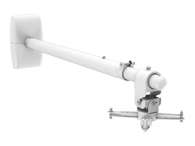 VISION Professional Short Throw or Ultra Short Throw Projector Wall Mount - LIFETIME WARRANTY - telescopic boom with length 930 to 1530 mm or 37 to 60 inches from wall to middle of projector - Projector can be mounted at any point along the boom - Boom gradient adjustable - white
