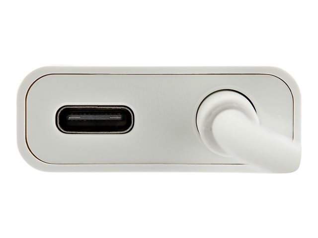 StarTech.com USB C to HDMI 2.0 Adapter with Power Delivery, 4K 60Hz USB Type-C to HDMI Display/Monitor Video Converter, 60W PD Pass-Through Charging Port, Thunderbolt 3 Compatible, White - USB-C Display Adapter (CDP2HDUCPW) - External video adapter - USB-C - HDMI - white