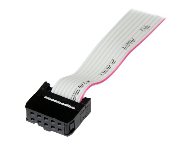 StarTech.com 16in (40cm) 9 Pin Serial Male to 10 Pin Motherboard Header Slot Plate - motherboard Serial Port Adapter (PLATE9M16) - Serial panel - DB-9 (M) to 10 PIN IDC (F) - 41 cm - grey