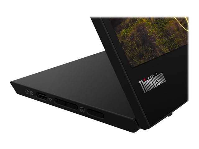 Lenovo ThinkVision M15 - LED monitor - 15.6\" - portable - 1920 x 1080 Full HD (1080p) @ 60 Hz - IPS - 250 cd/m² - 1000:1 - 6 ms - 2xUSB-C - raven black - Campus
