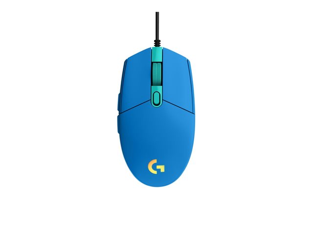 Logitech Gaming Mouse G203 LIGHTSYNC - Mouse - optical - 6 buttons - wired - USB - blue