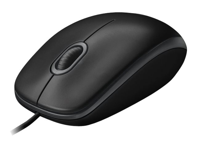 OEM Logitech B100 - Mouse - optical - 3 buttons - wired - USB - black