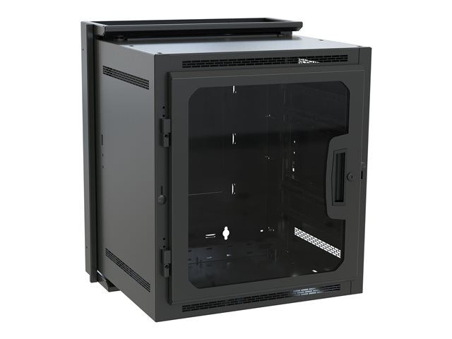 DataTel DWR Series - Cabinet - wall mountable - black - 10U - 19\"