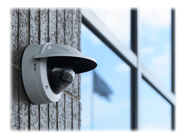 AXIS M3216-LVE - Network surveillance camera - dome - outdoor - vandal / waterproof - colour (Day&Night) - 4 MP - 2688 x 1512 - fixed iris - fixed focal - audio - LAN 10/100 - H.264, MPEG-4 Part 10, H.265, MPEG-H Part 2, MJPEG - DC 12 V / PoE