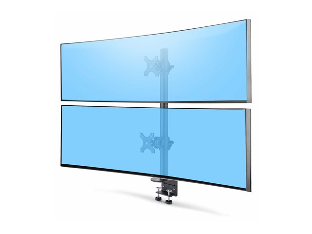 Desk Mount Dual Vertical Monitor