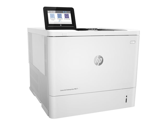 HP LaserJet Enterprise M611dn - Printer - B/W - Duplex - laser - A4/Legal - 1200 x 1200 dpi - up to 61 ppm - capacity: 650 sheets - USB 2.0, Gigabit LAN, USB 2.0 host