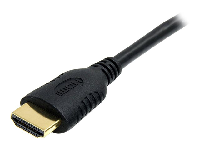 StarTech.com 2m High Speed HDMI Cable with Ethernet HDMI to HDMI Mini - HDMI cable with Ethernet - HDMI male to 19 pin mini HDMI Type C male - 2 m - shielded - black