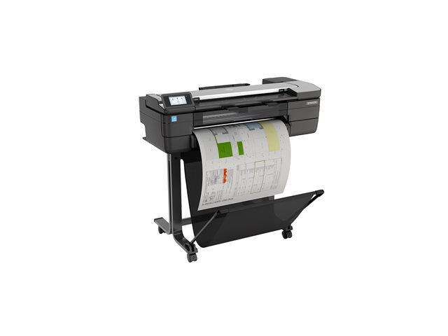 HP DesignJet T830 - 24\" multifunction printer - colour - ink-jet - 610 x 2770 mm (original) - Roll (61 cm) (media) - up to 0.43 min/page (printing) - 1 roll - Gigabit LAN, Wi-Fi(n), USB host