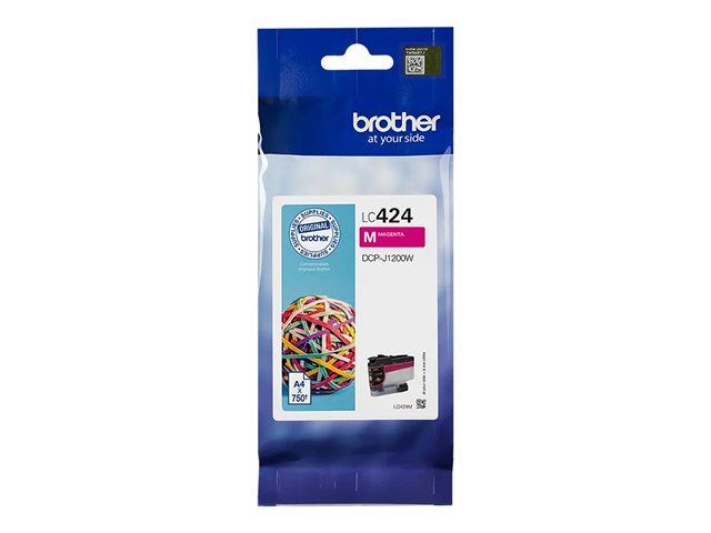 Brother LC424M - Magenta - original - ink cartridge - for Brother DCP-J1200W