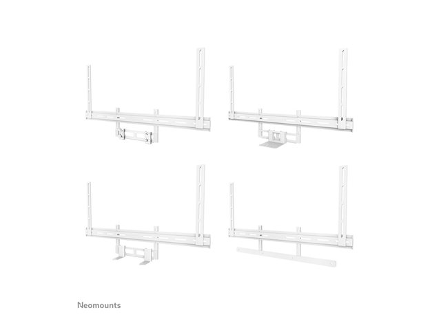 Neomounts - Mounting kit (mount bracket) - for video bar - universal - steel - white - screen size: 43\"-110\" - VESA-mountable