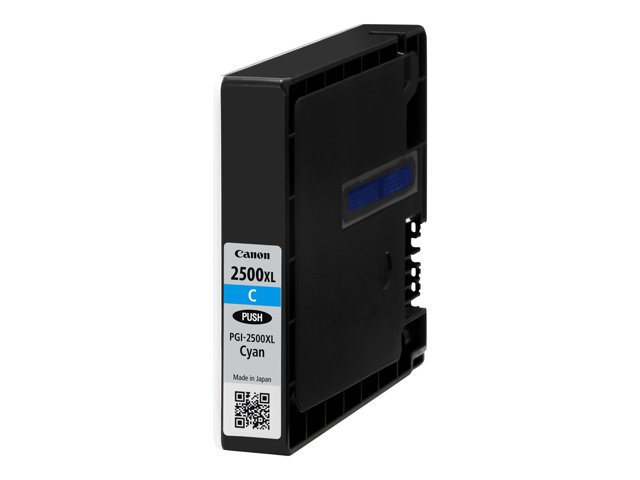 Canon PGI-2500XL C - 19.3 ml - High Yield - cyan - original - ink tank - for MAXIFY iB4050, iB4150, MB5050, MB5150, MB5155, MB5350, MB5450, MB5455