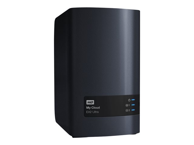 WD My Cloud EX2 Ultra WDBVBZ0320JCH - Personal cloud storage device - 2 bays - 32 TB - HDD 16 TB x 2 - RAID RAID 0, 1, JBOD - RAM 1 GB - Gigabit Ethernet - iSCSI support