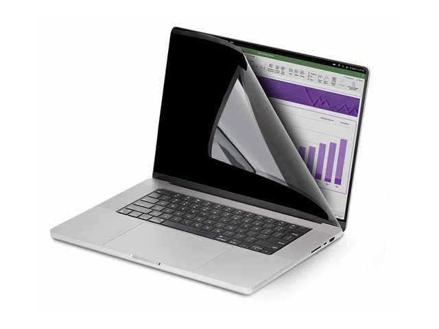 StarTech.com 14-inch MacBook Pro 21/23 Laptop Privacy Screen, Removable and Reversible Anti-Glare Privacy Filter, Magnetic Laptop Screen Protector with +/- 30 Deg. Viewing Angle - 51% Blue Light Reduction (142MM-PRIVACY-SCREEN) - Notebook privacy fil