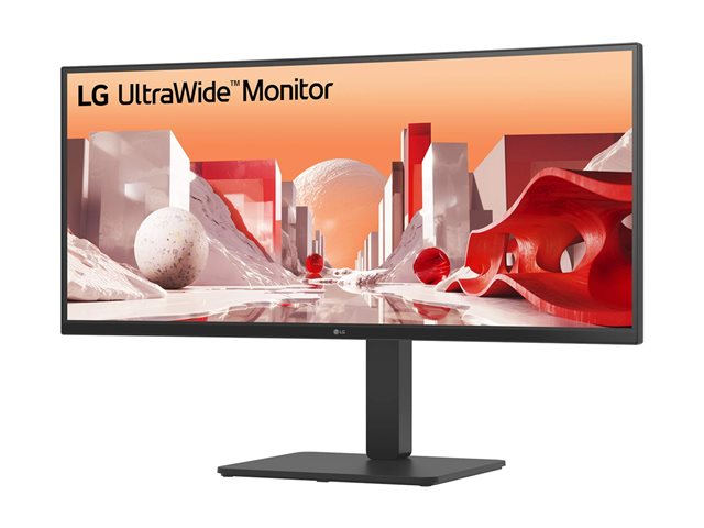LG UltraWide 34BA75QE-B - LED monitor - curved - 34\" - 3440 x 1440 WQHD @ 60 Hz - IPS - 300 cd/m² - HDR10 - 5 ms - 2xHDMI, DisplayPort, USB-C - speakers