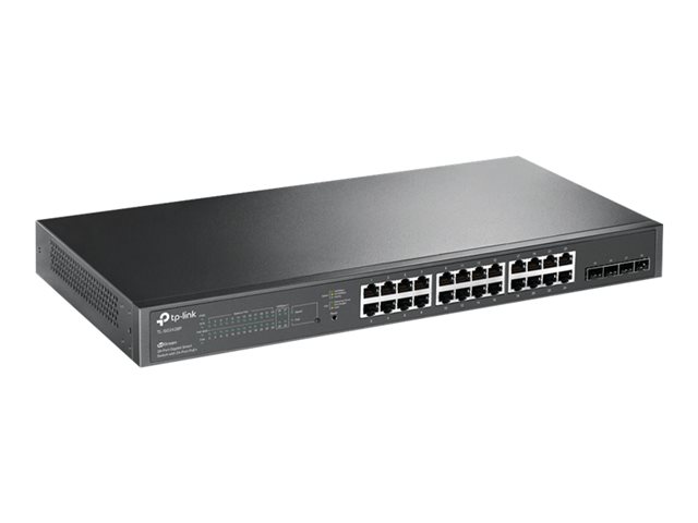 TP-Link JetStream TL-SG2428P V5 - Switch - L2+ - smart - 24 x 10/100/1000 (PoE+) + 4 x Gigabit SFP - rack-mountable - PoE+ (250 W)