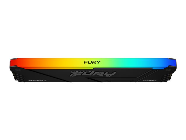 Kingston FURY Beast RGB - DDR4 - kit - 64 GB: 2 x 32 GB - DIMM 288-pin - 3200 MHz / PC4-25600 - CL16 - 1.35 V - unbuffered - non-ECC - black