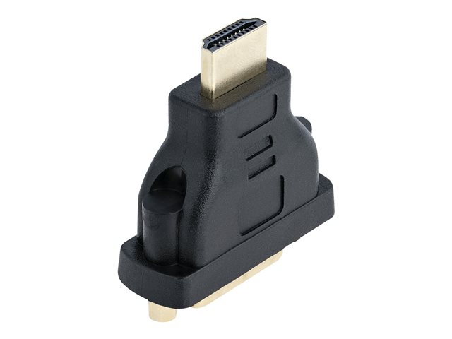 StarTech.com HDMI Male to DVI Female - HDMI to DVI-D Adapter - Bi-Directional - DVI to HDMI (HDMIDVIMF) - Adapter - dual link - HDMI male to DVI-D female - black - for P/N: DK31C3HDPD, DK31C3HDPDUE, SV221HUC4K, SV231DHU34K6, SV231HU34K6, SV431HU34K6